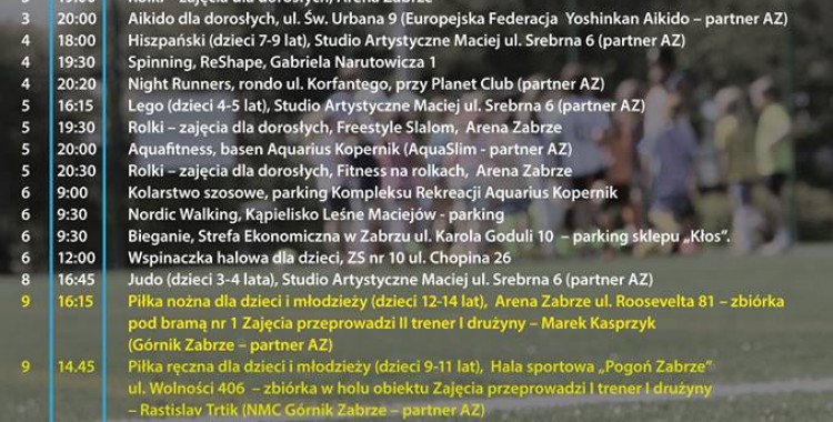 Aktywne Zabrze na kwiecień!