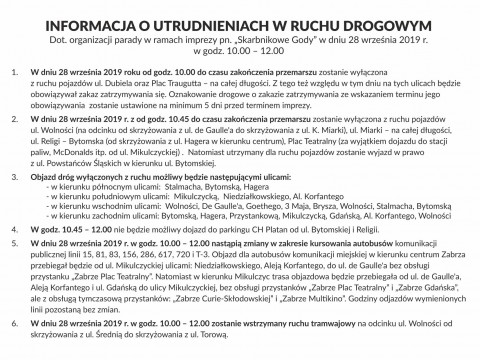 SKARBNIKOWE GODY - ŚWIĘTO MIASTA ZABRZE 2019