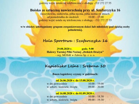 Lato z MOSiR-em! - sierpień