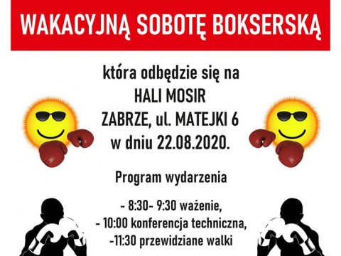 Wakacyjna sobota bokserska w Hali MOSiR