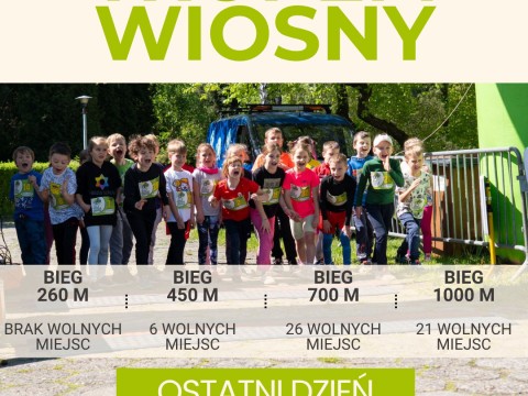 Ostatni dzień zapis&oacute;w na II Bieg Tropem Wiosny