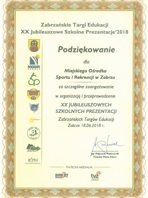 Podziękowanie Szkolne Prezentacje